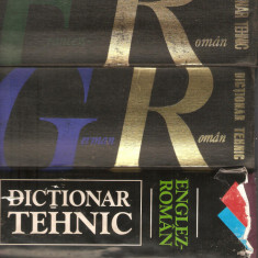 Dictionar tehnic German Francez Rus Roman 4 volume