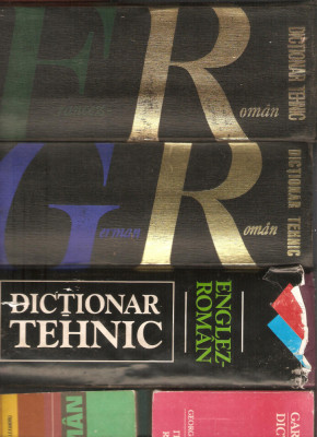 Dictionar tehnic German Francez Rus Roman 4 volume foto