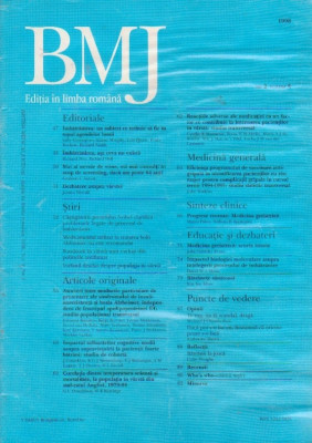 British Medical Journal - Editia in limba romana, 1998, Vol 5, Nr 2 foto