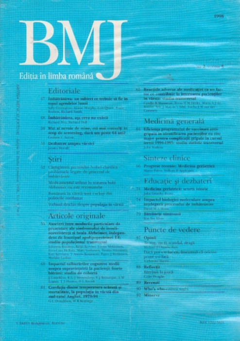British Medical Journal - Editia in limba romana, 1998, Vol 5, Nr 2