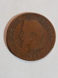 Franta 10 centimes 1864 bb Napoleon III