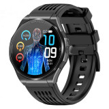 Smartwatch iSEN JA03 Negru, AMOLED 1.43 HD, Glicemie, Apel Bt, Apel SOS, Asist. vocala, Nivel radiatii, EKG, Acid uric, Lipide sange, Masa