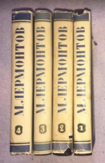 M. Lermontov Opere complete 4 volume set complet in rusa