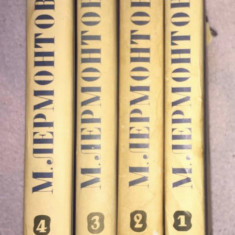 M. Lermontov Opere complete 4 volume set complet in rusa