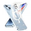 Husa MagSafe pentru Apple iPhone 14, Techsuit, SparkleSkin, Transparenta