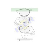 Set placute frana Icer 181331, parte montare : Punte Fata