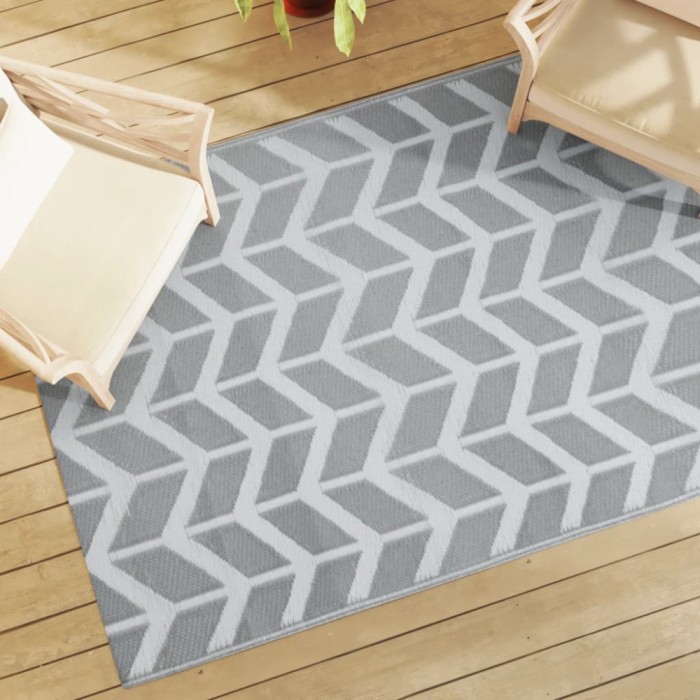 vidaXL Covor de exterior, ARAKIL gri, 140x200 cm, PP 316950