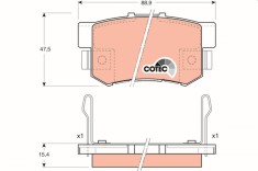 TRW GDB3154 COTEC set placute frana,frana disc