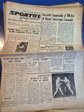 ziarul sportul popular 25 martie 1966 - meciul de fotbal - rapid -dinamo victoria 1-2