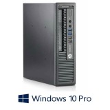 Calculatoare HP EliteDesk 800 G1 USDT, Quad Core i7-4790S, SSD, Win 10 Pro