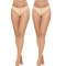 Set 2 dresuri dama cu degete decupate Yilanmy 10D, transparent, marime S - OUTLET