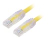 Patch cord TX6A UTP 6a PVC Galben 1m 24AWG