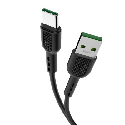 Cablu Date si Incarcare USB la USB Type-C HOCO X33 Surge, 5A, 1 m, Negru foto