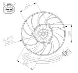 NRF 47946 Ventilator, radiator