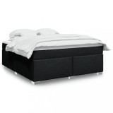 VidaXL Pat box spring cu saltea, negru, 180x200 cm, catifea 3285153