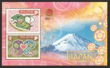 Singapore 2001 - Anul Șarpelui, Philanippon, Muntele Fuji, bloc neuzat