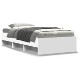 Cumpara ieftin Cadru de pat, alb, 100x200 cm, lemn prelucrat