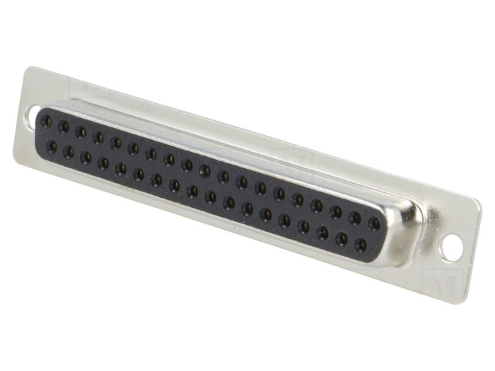 Conector D-Sub 37 pini mamă lipire aurit