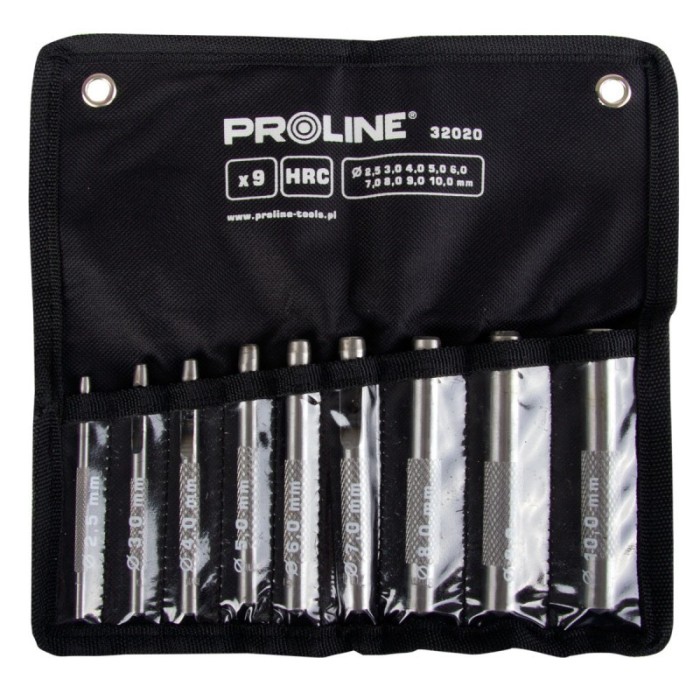 SET PERFORATOARE 2.5-10.0MM - 9P.