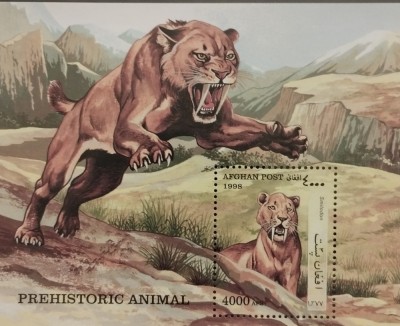 BC210, Afganistan 1998, colita fauna, animale preistorice foto
