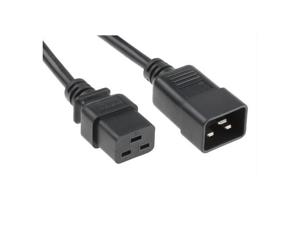 Cablu prelungitor nou C20-C19 16A 0.75M