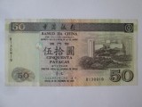 Rara! Macau/Macao 50 Patacas 1999 in stare buna/foarte bună