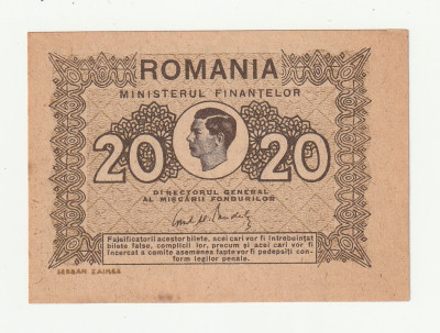 Romania, 20 lei 1945 _UNC *cod B2 foto