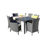 Cumpara ieftin Set de mobilier de grădină Futura 6+1 &icirc;n culoarea grafit