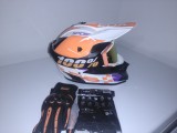 Set casca enduro+Ochelari+Manusi+Cagula marimea XL(61-62 cm), Oem
