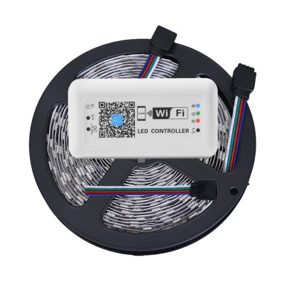 Banda cu leduri de interior Wireless Light Strip LED RGB TarTek T10, 10m, control inteligent WIFI si telecomanda foto