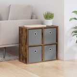 vidaXL Bufet cu sertar Stejar fumuriu 49,5 x 22 x 47 cm 8000528