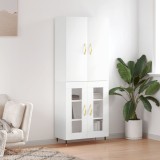 vidaXL Dulap &icirc;nalt, alb, 69,5x34x180 cm, lemn compozit