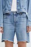Levi&#039;s pantaloni scurti jeans femei, neted, high waist