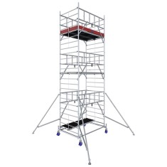 Schela mobila KRAUSE Protec XXL, 1.2 x 2m, aluminiu, inaltime lucru 7.3m, inaltime podest 5.3m