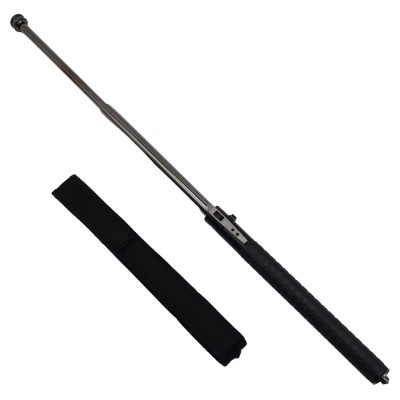 Baston telescopic automatic IdeallStore&amp;reg;, Defence Guardian, 41 cm, siguranta integrata, negru foto