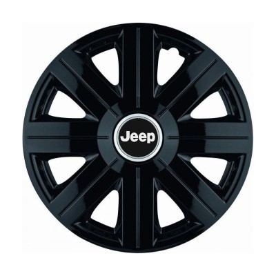 Set 4 Capace Roti, potrivite jantelor de R14, pentru Jeep, model Cosmos Negru foto