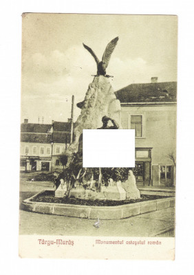 CP Targu Mures - Monumentul ostasului roman, circulata, 1926, stare buna foto