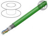 Cablu HELUKAT&reg; 500S SF/FTP 4x2x26AWG 6a Cu PUR Verde