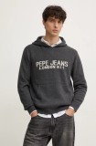 Pepe Jeans pulover din amestec de lana CARSON barbati, culoarea gri, PM702459