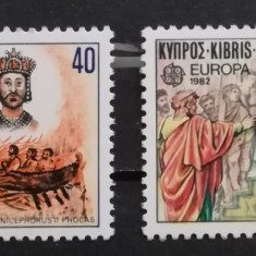 BC486, Cipru-Kibris 1982, serie picturi, corabii, Europa Cept mnh