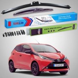 Cumpara ieftin Ștergătoare Toyota Aygo B4 Hatchback 2014-prezent | Set Față și Spate Flat Premium &ndash; TeamCar&reg;