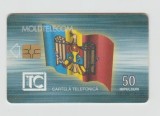 bnk card Cartela telefonica de colectie - Moldova Moldetelcom Stefan Cel Mare 50 imp 01/00 - Col:MD-MDT-0001-200001B