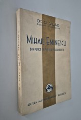 Carte veche Dr C Vlad Mihai Eminescu din punct de vedere psihanalitic
