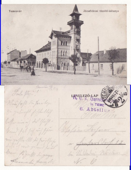 Timisoara -animata -militara WWI, WK1, rara