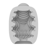 Masturbator 2 &icirc;n 1 VIBEGGS Ribs Delight, efect autolubrifiant, vibrator bullet inclus, utilizat și ca stimulator clitoris, gri