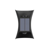 Lampa solara LED bidirectionala bicolora, IP65, baterie 1.5 V, 400mah, 2 LED-uri, material ABS