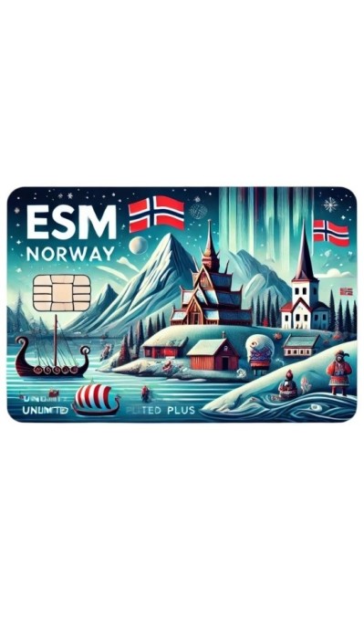 eSIM Norway, Unlimited Plus, 30 Days