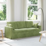 vidaXL Canapea Verde deschis 198 x 78 x 80 cm Catifea 42024434