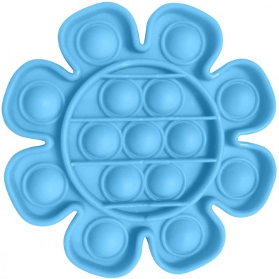 Jucarie Pop It Now Flip It, Push Bubble Floare Albastru foto