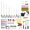 Set unelte reparații deformări auto fără vopsire, 75 piese